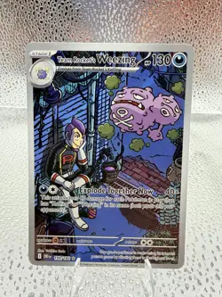 Pokemon TCG - Team Rocket's Weezing - 199/182 - Destined Rivals - Illustration R - Image 1