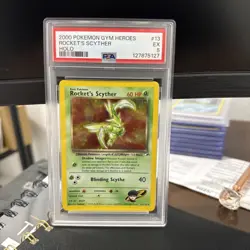 2000 Pokemon Gym Heroes Rocket's Syther #13 Holo PSA 5 Centered - Image 1