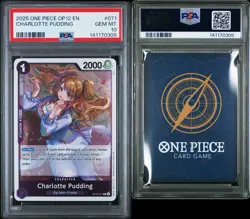 2025 One Piece OP12 #071 Charlotte Pudding PSA 10 - Image 1