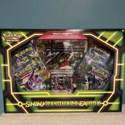 Pokemon TCG Shiny Rayquaza Ex Box Collection Sealed New - Image 1