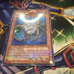 Yugioh! Cyber Jar HL2-EN001 Ultra Parallel Rare LP - Image 2