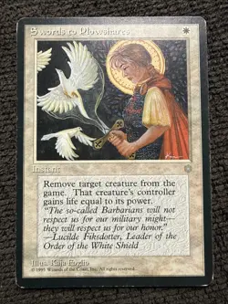 Swords to Plowshares Ice Age Vintage English MTG Magic the Gathering Card - Image 1