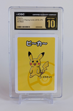 Pikachu Pokemon Playing Cards 2019 Japanese Old Maid CGC PRISTINE 10 - Image 1
