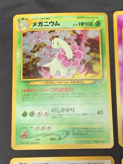 Japanese Vintage Pokemon Card Holo Rare Lot - Feraligatr, Meganium, Steelix - Image 2