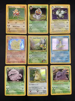 Vintage Pokemon Cards Holo Rare WOTC Lot Gym Challenge Team Rocket, Base MP/HP - Image 1