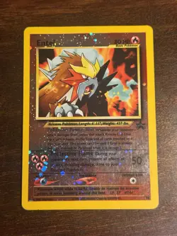 Entei WoTC Black Star Promo Reverse Holo #34 Pokemon Card - Image 1