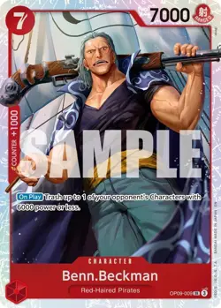 Benn Beckman OP09-009 SUPER RARE (SR) One Piece Card Game NM English - Image 1