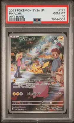 Pikachu PSA 10 2023 Japanese 151 SV2a #173 Art Rare Pokemon GEM MT - Image 1