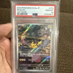 2023 POKEMON JAPANESE SV2A-POKEMON 151 ART RARE #173 PIKACHU PSA 10 - Image 1