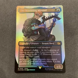 The Wandering Minstrel #0403 (Borderless) Portrait - FOIL Final Fantasy NM/M - Image 1