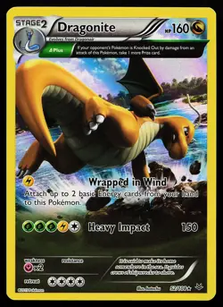 Dragonite 52/108 Holo Full Art XY Roaring Skies Pokemon Card - Image 1