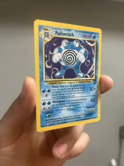 Poliwrath Holo 15/130 Base Set 2 Unlimited Holo Rare Pokemon TCG WOTC LP/NM - Image 2