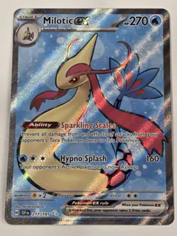 Pokemon TCG Milotic ex 217/191 Surging Sparks Holo Full Art Ultra Rare - Image 1
