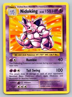 Nidoking 45/108 Non Holo XY - Evolutions - Pokemon Card - LP - Image 1