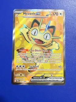 Pokemon TCG Perfect Order Meowth Ex Full Art 107/088 - Image 1