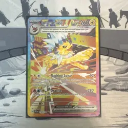 Pokemon Jolteon EX 153/131 Sv: Prismatic Evolutions Full Art Holo EX Rare - Image 1