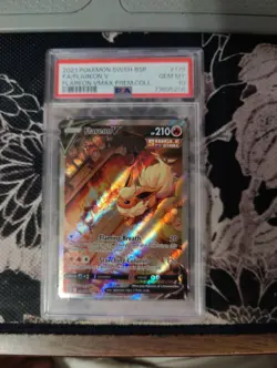Pokemon Flareon V VMAX Premium Coll. Full Alt Art Promo SWSH179 PSA 10 Gem Mint - Image 1