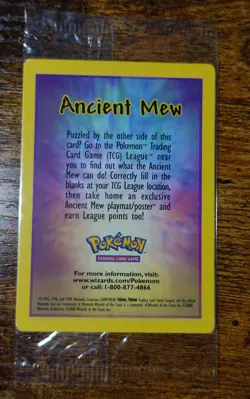Ancient Mew Sealed Promo Error OC MC Misprint Alignment Dot Pokemon Off-Center^ - Image 2
