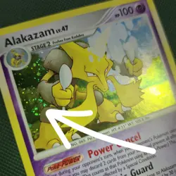 FART WHOLE SWIRL 🌀💫 HOLO BLEED Alakazam 2/123 Mysterious Treasures Pokemon - Image 1