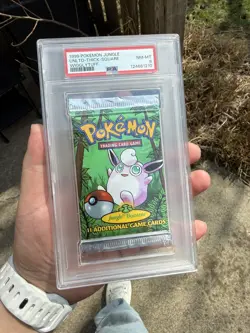 1999 Pokemon Jungle Unlimited Wigglytuff PSA Foil Booster Pack NM-MT RARE! - Image 1