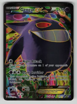 Gengar EX 114/119 Phantom Forces Pokemon Holo HP - Image 1