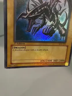 Red-Eyes B. Dragon - SDJ-001 | 1st Edition | Yu-Gi-Oh | HP/MP + HOLO BLEED - Image 3