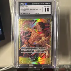One Piece CCG Portgas.D.Ace Foil SR OP07-119 500 Years in the Future CGC 10 - Image 1
