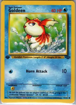 Goldeen 1st Edition 53/64 Jungle - Pokemon Card - NM - Image 1