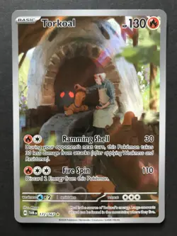 Torkoal 172/167 Twilight Masquerade ILLUSTRATION RARE HOLO Pokemon Card NM - Image 1