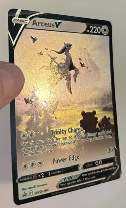 Arceus V SWSH204 Black Star Promo Ultra Rare Pokemon Card NM - Image 2