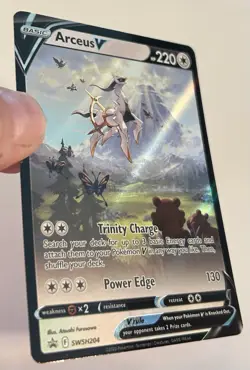 Arceus V SWSH204 Black Star Promo Ultra Rare Pokemon Card NM - Image 3