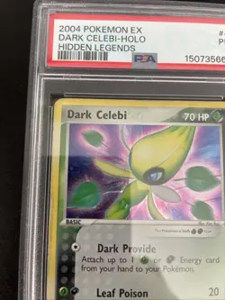 Pokemon Dark Celebi Holo Rare TCG Card #4/101 Hidden Legends Series PSA 1 - Image 2