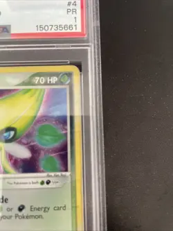 Pokemon Dark Celebi Holo Rare TCG Card #4/101 Hidden Legends Series PSA 1 - Image 3