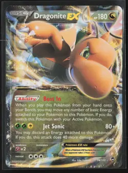 Dragonite EX Ultra Rare XY - Furious Fists 74/111 NM Pokemon Card - Image 1
