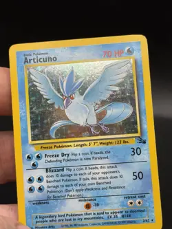 Articuno Holo Pokemon Card 2/62 - Rare Vintage - Fossil Mp EQ3 - Image 4