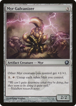 Myr Galvanizer #181 (MP) Scars of Mirrodin SOM Magic MTG - Image 1