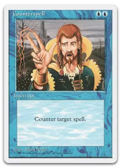 Counterspell #65 (LP) Fourth Edition 4ED Magic MTG - Image 1