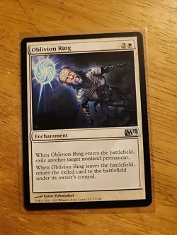 Oblivion Ring - Core Set 2012 M12 - MTG Magic - Uncommon - White Enchantment - Image 1