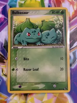 Pokemon Bulbasaur Card 012/17 Pop Series 2, Regular LP, 2005 - Image 1