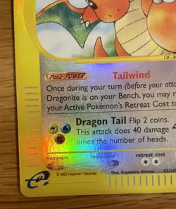 Dragonite 43/165 Expedition Base Reverse Holo Rare Moderately Played WOTC 2002 - Image 5