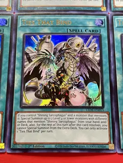 3x Ties That Bind + Turn Silence | 1st Editions | NM | Yu-Gi-Oh! - Image 5
