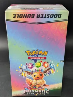 Pokemon SV8.5 Prismatic Evolutions Sealed Booster Bundle Display Case NEW - Image 1