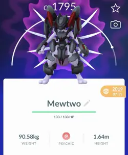 Pokemon Go PTC Acc, Guaranteed Lucky Armor Mewtwo - Image 1