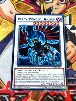 Black-Winged Dragon led3-en028 1st Edition (NM+) Common Yu-Gi-Oh! - Image 1