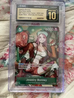 CGC Pristine 10 Jewelry Bonney OP07-026 Alt Art Super Rare One Piece - Image 1