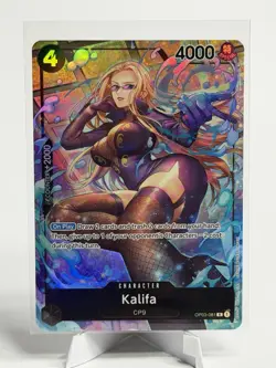 One Piece Kalifa (OP03-081) Full Art Holo 4000 Power 4 Cost Character Card - Image 1