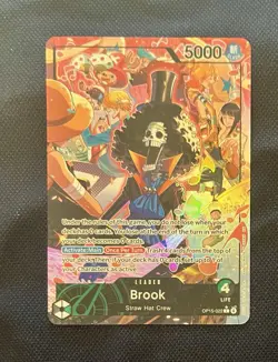 OP15-022 Brook Alt Art Leader Adventure on Kami’s Island One Piece TCG English - Image 1