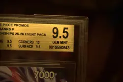 One Piece Shanks P-083 CS CHAMPIONSHIP EVENT PROMO BGS 9.5 - Image 4