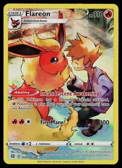 Pokemon Card - Flareon Brilliant Stars TG01/TG30 Ultra Rare - Image 1