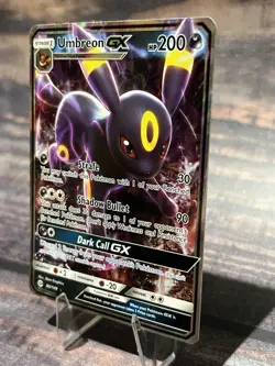 Umbreon GX 80/149 Ultra Rare Sun & Moon Base Set Pokemon Card - Image 3